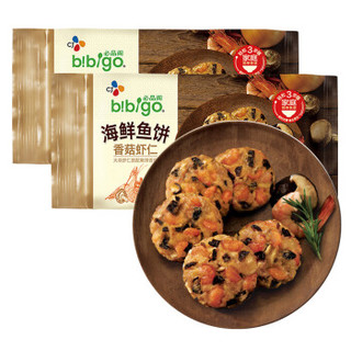 必品阁（bibigo）香菇虾仁海鲜鱼饼 240g*2 早餐 儿童食材 海鲜馅饼