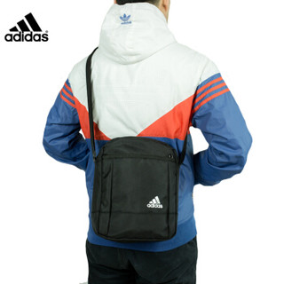 阿迪达斯（Adidas）男女款休闲运动旅游运动单肩斜挎包 S03839 黑色