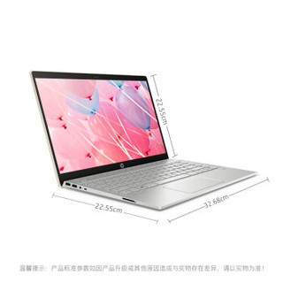 HP 惠普 星14 十代酷睿版 14.0英寸 轻薄本 金色 (酷睿i7-1065G7、MX250、8GB、1TB SSD、1080P、IPS、60HZ)