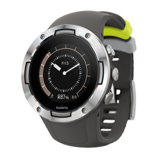 颂拓（SUUNTO）颂拓5 多项专业运动GPS四星导航 防水彩屏智能运动腕表 动感灰 SS050453000