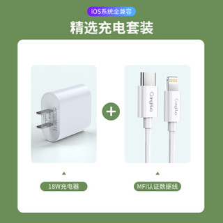 CangHua 仓华 USB-C to Lightning MFi 数据线 1.2米 + 18W PD快充头