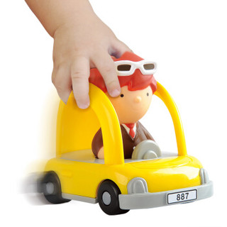 PLAYGO贝乐高玩具 男孩女孩玩具 益智玩具 卡通公仔的士警车儿童玩具套装 9808