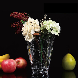 娜赫曼Nachtmann花瓣系列德国进口欧式客厅摆件插花水晶玻璃透明大号花瓶高22cm