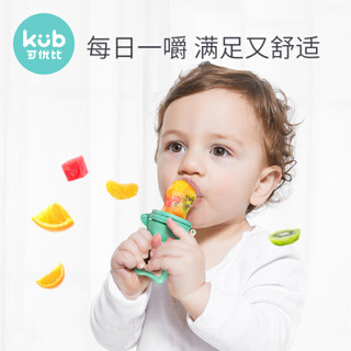 可优比（KUB）咬咬袋果蔬乐婴儿磨牙棒食物咬咬袋水果辅食器果蔬牙胶珊瑚粉