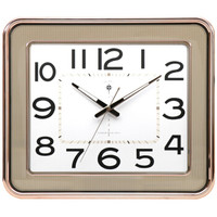 北极星（POLARIS）挂钟客厅日历钟表简约个性电波钟创意静音大气挂表家用时钟79049电波款金色