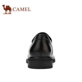 骆驼（CAMEL） 英伦复古舒适正装皮鞋男 A932102490 黑色  38