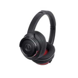 audio-technica 铁三角 WS660BT 头戴式耳机 黑红色