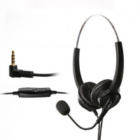 YEY 亚尔亚 VE280D-MV-3.5单插双耳话务员耳机 电话客服中心专用降噪耳麦 适用于单孔电脑和手机