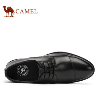 骆驼（CAMEL） 男鞋 舒适轻便防滑正装皮鞋 A932005960 黑色 41