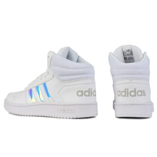 阿迪达斯 ADIDAS NEO 女子 休闲系列 HOOPS 2.0 MID 运动 休闲鞋 EH3414 39码UK6码