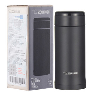 ZOJIRUSHI 象印 SM-AZE35 304不锈钢保温杯 350ml 黑色