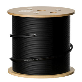 0单模单芯 2芯2钢丝 光纤线 2000米/轴 黑色 可定制各种米数