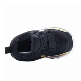 耐克（Nike）童鞋 减震气垫鞋 男女童防滑耐磨运动鞋881928-006 黑色/金色 10C/27码