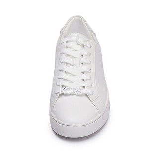 MICHAEL KORS 迈克·科尔斯 MK女鞋 HARPER系列 女士白色皮革平底系带休闲鞋 43S9HPFS1L OPTIC WHITE 6M