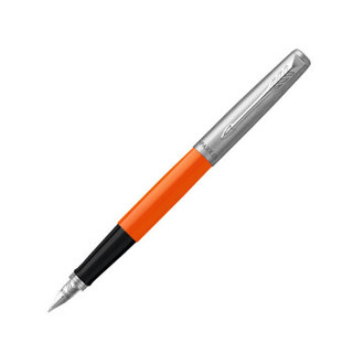 派克（PARKER）乔特系列 橙色胶杆钢笔/墨水笔