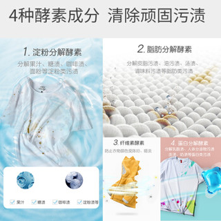 京东京造 多效合一8倍洁净力浓缩酵素洗衣凝珠 54颗装 进口水溶膜 长效抑菌 洗衣球 非洗衣液