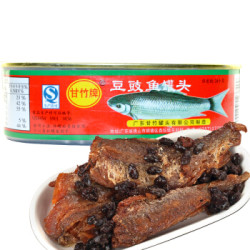 甘竹牌 豆豉鱼罐头184g*2罐 方便食品鱼罐头下饭菜 *2件