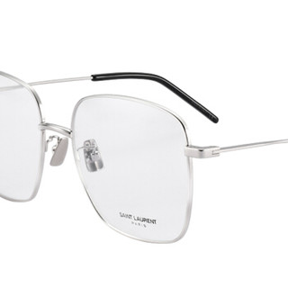 圣罗兰(SAINT LAURENT)眼镜框女 镜架 透明镜片银色镜框SL 314 004 54mm