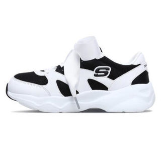 SKECHERS 斯凯奇 女子 LIFESTYLE系列 D’LITES系列绑带休闲鞋 88888162/WBK 38码 US8