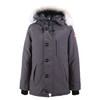 CANADA GOOSE 男士深灰色亚洲版Chateau 派克大衣中长款羽绒服 3426MA 66 M