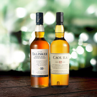 TALISKER 泰斯卡 10年700ml+卡尔里拉（Caol Ila）12年700ml 苏格兰进口洋酒 单一麦芽威士忌