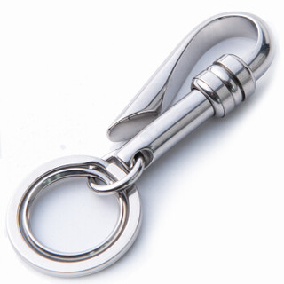 YORA 304不锈钢钥匙扣男士汽车钥匙扣腰挂件钥匙圈链创意锁匙扣环个性小号固定款