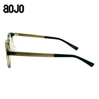 aojo 眼镜2019新品 防蓝光眼镜男女 小框 TR90轻盈材质 电脑护目镜 PABAC6705 C02 50mm