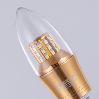 雷士 LED灯泡尖泡 7瓦E14小螺口 光源节能灯 白光6500K 5只装