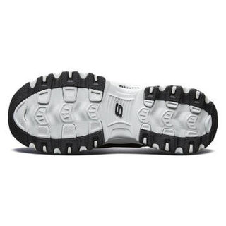 斯凯奇（Skechers）熊猫款D'LITES时尚运动复古休闲女鞋 13142 黑色/白色/BKW 36.5