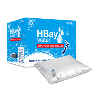 HBay 纽湾 新西兰进口 纽湾HBay饮用水天然泉水10L霍克斯湾自涌泉水孕妇可选 整箱