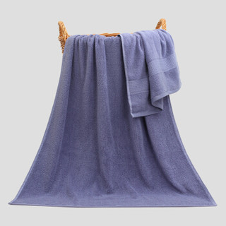HOYO 浴巾毛巾礼盒套装  日本进口A类纯棉毛巾礼品毛巾浴巾3件套 紫色 长绒棉系列  2毛巾+1浴巾