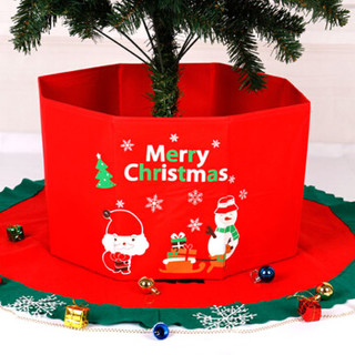 爸爸妈妈（babamama）圣诞树盒 圣诞节装饰品圣诞树底座盒礼物收纳盒 大号通用 B9012