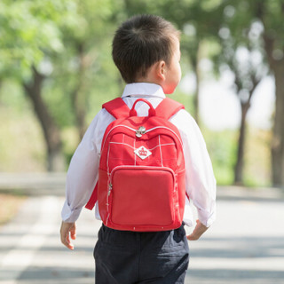 卡拉羊幼儿园书包男女孩儿童宝宝背包小中大班学前2-4岁休闲双肩包CX6104亮红