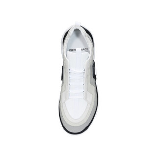 PIERRE HARDY 男士VIBE SNEAKERS黑白条纹渐变运动鞋 多色/白色 42