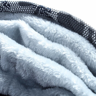 北极绒（Bejirong）卫衣套装男士 2019秋冬新款加绒加厚运动套装男卫衣男士连帽外套 605B-XD66 深蓝 4XL