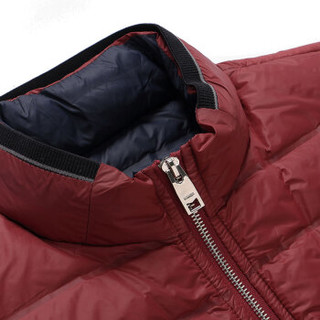 南极人时尚短款羽绒服男轻薄款休闲外套修身男士羽绒服 MYJ15-145 红色 180/XL