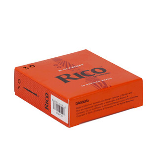 RICO 达达里奥 D'Addario RCA1030单簧管黑管哨片瑞口3.0号Bb调降B调 10片装