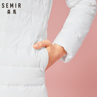 Semir 森马 19008130301 女士轻薄中长款羽绒服