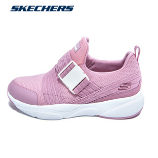 Skechers/斯凯奇女鞋新款舒适搭带运动轻便懒人休闲鞋66666167 黑色/白色/BLK 37