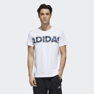 adidas 阿迪达斯 GFX T ADIDAS DZ1986 男款短袖T恤 白色 M