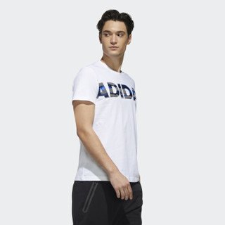 adidas 阿迪达斯 GFX T ADIDAS DZ1986 男款短袖T恤 白色 M