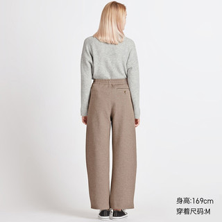 UNIQLO 优衣库 U系列 422486 女士宽腿廓形针织裤