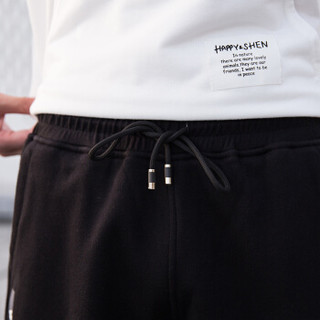 南极人(Nanjiren)休闲裤男士保暖运动休闲宽松卫裤加绒加厚直筒裤 XXKR01 黑色101收脚加绒 XL