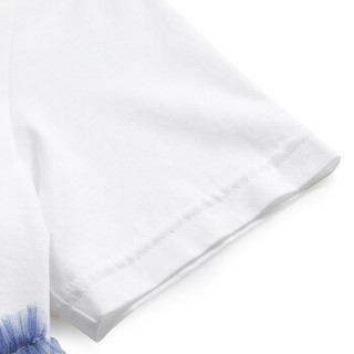 设计师品牌 M essential 网纱字母棉质T恤 白色 34