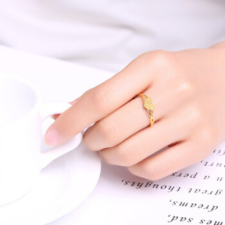 潮宏基 CHJ JEWELLERY 心环 足金黄金戒指女款 计价 SRG30001153 约2.2g