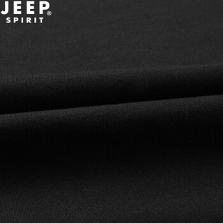 吉普 JEEP 长袖t恤男纯棉圆领休闲薄款长袖宽松打底衫 SS6525 灰色 M