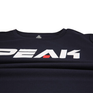 匹克（PEAK）T恤女款印花潮流短T透气舒适女子训练运动休闲短袖 DF693162 黑色 X3L