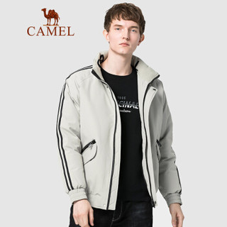 骆驼（CAMEL）男装 2019冬季新款青年羽绒服男韩版潮流运动休闲外套男 D9Y293263 米色M