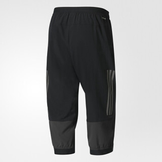 ADIDAS 阿迪达斯 男子训练系列 男 3/4WORKOUT PANT 中裤黑色 BK0982 A/XL