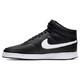  耐克NIKE 男子 潮流 百搭 COURT VISION MID 板鞋 CD5466-001黑色　